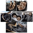 thumbnail image 2 of Renewold Bohemian Flower Butterfly Car Seat Cover Full Set 11 Pieces with Boho Car Seat Cushion Cover Steering Wheel Cover Shift Knob Handbrake Cover Car Coaster Headrest Protector Universal Fit, 2 of 7