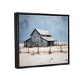 thumbnail image 4 of Stupell Industries Winter Barn Landscape Landscape Painting Black Floater Framed Canvas Art Print Wall Art, 31 x 25, 4 of 10