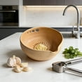 thumbnail image 1 of Birdeem Handmade Ceramic Garlic Grater and Herb Bowl,2-In-1 Kitchen Tool with Built-In Grating Surface for Fresh Garlic and Herbs,Easy To Clean and Store, 1 of 6