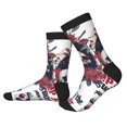 thumbnail image 2 of KLL Gothic Skulls And Roses Print Cool Socks Men's Women's Crew Socks Funny Crazy Novelty Stockings, 2 of 7