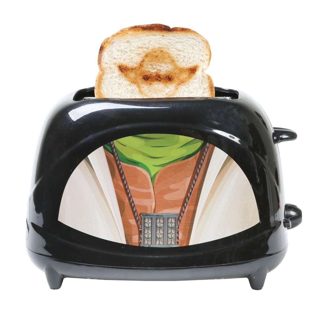 Toasts Baby Yoda onto Your Toast Uncanny Brands Star Wars The Mandalorian The Child 2-Slice Toaster 