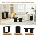 thumbnail image 3 of Wirrytor Round Side Table for living room, Fluted End Table for Small Spaces, Mid Century Modern Small Accent Tables, Bedside Table, Couch Side Table, Nightstand for Bedroom Couch,Black, 3 of 8
