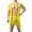 Yellow, variant on HaiMao Men's See Through Robe Hooded Bathrobe Sleeveless Lightweight Sleepwear Pajamas Yellow XL(XL)