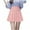 Pink, variant on WTXUE Shorts, Skort A-Line, High Waist Pleated Casual Slim Short Fit Skirts Solid Falda Short Mujer Uniform Skirts for Girls Vestidos De Fiesta Largos De Noche Mini Women, Black Size S(US:6)