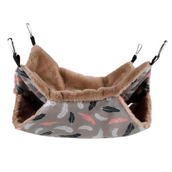 Hamaca de felpa para mascotas suave invierno cálido Chinchilla ardilla nido colgante hámster cama para dormir suministros para mascotas pequeñas Los 20x20cm Yuyangstore Cama hamaca de hámster
