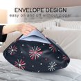 thumbnail image 4 of Yayeee Pillowcase Standard Size Set of 2 Satin Wrinkle Resistant Envelope Pillow Case, Red Fireworks Pattern, 4 of 8