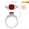 thumbnail image 5 of ANGARA Nature Inspired Cushion Lab Grown 2.6 Ct Ruby Twisted Vine Engagement Ring for Women in 14K White Gold (Size-8mm) | July Birthstone, Anniversary, Jewelry Gift for Women | Lab-Grown Ruby Ring, 5 of 7