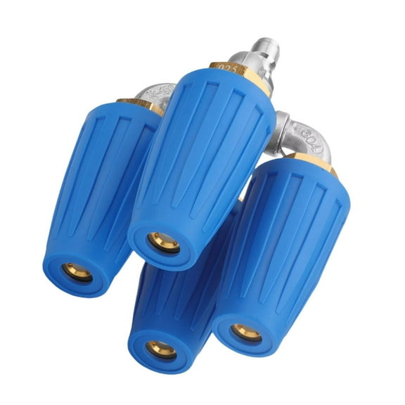 GUYUTING 4000 PSI Quad Turbo Pressure Washer Nozzle 360° Rotate 1/4” Quick Connect 8-12 GPM Stainless Aluminum
