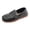 Black, variant on Boys Girls Loafers Leather Dress Flat Shoes Slip on School Walking Boat Shoe Toddler Outdoor Casual Loafer Brown Size 8