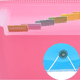 thumbnail image 3 of Carpeta de acordeón expandible con múltiples bolsillos FloreceBien, transparente, con fuelle expandible, color azul, 3 of 5