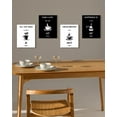 thumbnail image 4 of Drsoum Inspiring Wall Art Characters Wall Printing Ready to Hang Bedroom Hallway Kitch Office Decor 8x10in4pcs Natural Framed, 4 of 5