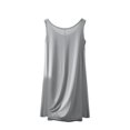 thumbnail image 4 of HomeGardon Nightgowns for Women,Women's Sleepwear,Women's Casual and Fashionable Solid Color Round Neck Short Sleeved Sleepwear Dress with Chest Pad,M-XXL, 4 of 5