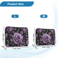 thumbnail image 4 of FORMRS 13-13.3 inch Laptop Sleeve Case Soft Carrying Quilted Computer Bag Cover, Black Roses, 4 of 7