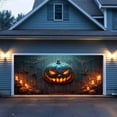 thumbnail image 4 of Halloween Garage Door Banner With Festive And Quirky Decorations Hanging This Banner Becomes Effortless Due To Its User Friendly Installation Mechanism., 4 of 8