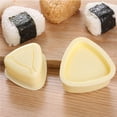thumbnail image 2 of Bearachild Molde de bola de arroz triangular, molde de Sushi, molde de Bento de arroz para niños, molde de arroz de algas marinas Nori Cocina y Comedor Bearachild HA017869-00, 2 of 6