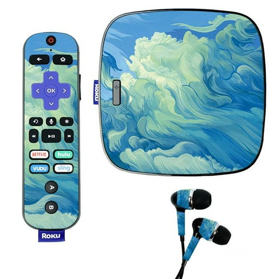 Skin Decal Wrap Compatible With Roku Ultra Sticker Design Visionary