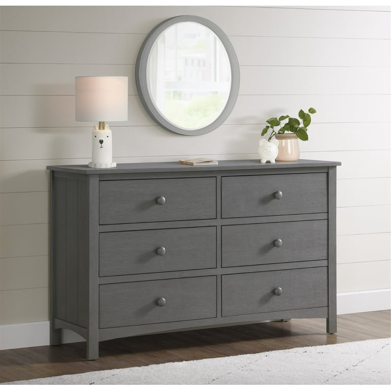 Oxford Baby Langston 6-Drawer Dresser, Graphite Gray - Walmart.com