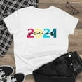 thumbnail image 4 of Senior Class of 2024 Women's  Cotton Tee Retro 2024 Seniors Graduation Gift, 4 of 4