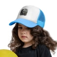 thumbnail image 3 of PAYOHTO Kids White Horse Baseball Hat Back Adjustable Mesh Breathable Hats Sky Blue Trucker Cap Outdoor Fishing Sun Caps for Boys or Girls ages 4-10, 3 of 9