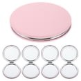 thumbnail image 1 of 5 espejos de maquillaje plegables portátiles - Espejo de tocador redondo compacto para mujer - Doble cara, tamaño pequeño y de bolsillo para bolso, oficina, viajes, 1 of 6