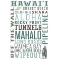 thumbnail image 1 of Hawaii, Typography, Brown and Green (36x54 Giclee Gallery Art Print, Vivid Textured Wall Decor), 1 of 3