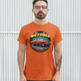 thumbnail image 3 of Tee Hunt Mo-Power Fo Sure! T-Shirt American Muscle Car Racing Route 66 Men's Tee, Orange, 5X-Large, 3 of 5