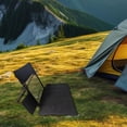 thumbnail image 1 of DYNWAVECA Beach Chair with Back Support Camping Backrest for Fishing Stadium Barbecues Black, 1 of 10