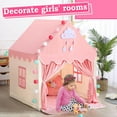 thumbnail image 5 of Wilwolfer Pink Kids Play Tent for Toddlers and Girls Indoor and Outdoor Fun House, 5 of 7