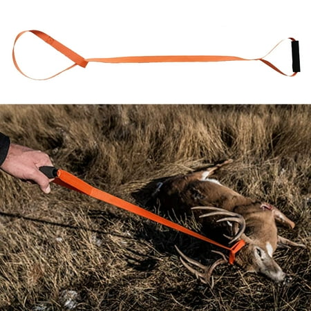 UDIYO Deer Drag String Sturdy High Strength Break Resistant Comfort Grip Handle Heavy Duty Drag Deer Adjustable Weather Resistant Antler Drag Strap for Outdoor-2Pcs