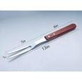 thumbnail image 2 of Meat Forks with Wooden Handle BBQ Stainless Steel Carving Fork for Kitchen Roast, 13 Inch, 2 of 7