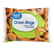 Great Value Whole Onion Rings, 16 oz Bag (Frozen)