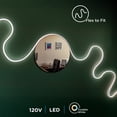thumbnail image 4 of Enbrighten Vibe 16’ Indoor Smart LED Neon Rope Light, App Control, RGBWIC Color Changing, 4 of 7