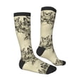 thumbnail image 3 of Picia Women Crew Soft Moisture-wicking Socks Vintage Floral Pattern Design Cotton Socks, One Size fit All, 3 of 9