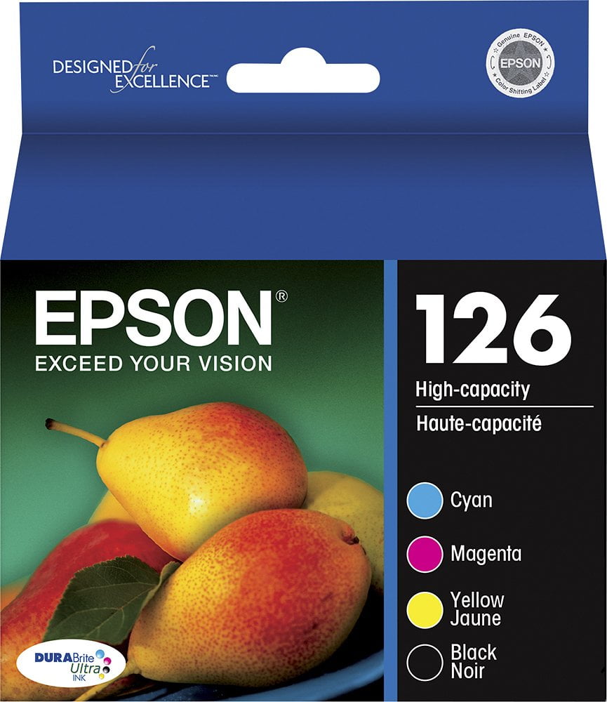 EPSON T126 DURABrite Ultra Genuine Ink Standard Capacity Black & Color Cartridge Combo Pack