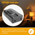 thumbnail image 5 of Foot Dimmer Switch Full Range Inline Slide Control for Floor Light LED Lamp Incandescent Bulb 100V-120V US Plug, 5 of 9