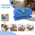 thumbnail image 4 of EXLEAF Cardboard Cutter for Cat Scratchers-Portable Cardboard Strip Cutter with 7 Replaceable Blades,Diy Cat Scratcher Tool(Blue), 4 of 9