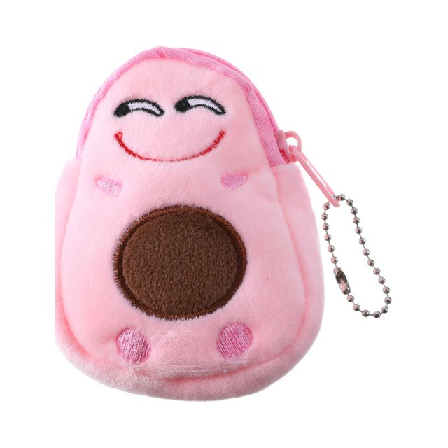 Monedero pequeño de dibujos animados para niños, lindo bolso de peluche con colgante, divertido monedero para niña