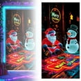 thumbnail image 5 of HomelyJoy Glow in Dark UV Activated Christmas Garage Door Cover 2D Flat Banner with Santa Elf Design for Outdoor Indoor Xmas Holiday Decoration, 5 of 9
