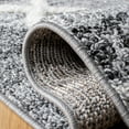 thumbnail image 5 of SAFAVIEH Moroccan Tassel Anabella Diamond Shag Area Rug, Grey/Ivory, 6'7" x 6'7" Square, 5 of 7