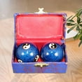 thumbnail image 1 of 2 uds bolas de de manos, balones de ejercicio chinos con caja de almacenamiento, regalo de Fitness portátil bolas de Baoding chinas para niños azul shamjiam Ejercicio Masaje Balonmano, 1 of 8