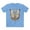 Carolina Blue, variant on Butterfly shirt, Shirt with Butterfly, Tee Shirt with Antique Butterfly
