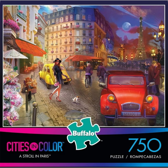 Buffalo Games - Cities in Color - A Stroll in Paris - 750 Piece Jigsaw Puzzle