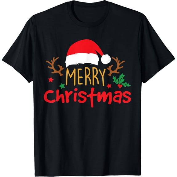 Exquisite and comfortable-Merry Christmas Tree Reindeer Snowflake T-Shirt