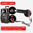 thumbnail image 5 of Universal Wireless Microphone Kit, Handheld Dynamic Microphone Wireless Mic System for Karaoke Nights and House Parties to Have Fun Over The Mixer,PA System,Speakers, 5 of 8