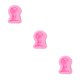 thumbnail image 1 of Molde de silicona de dibujos animados Cateissary para fiestas festivales vacaciones hogar Bar molde de pastel de Chocolate color Rosa, 1 of 6