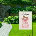 thumbnail image 4 of Welcome Vintage Funny Pig Garden Flag Vertical Double Sided 12.5 x 18 Inch Farmhouse Yard Outdoor Decor, 4 of 6