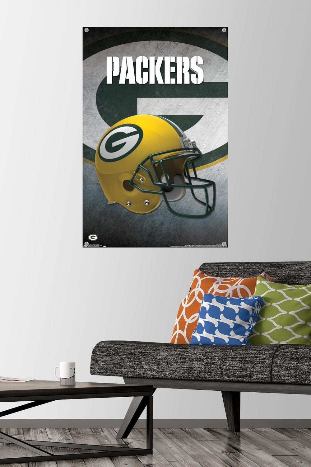 NFL Green Bay Packers - Helmet 16 Wall Poster, 22.375" x 34" Framed