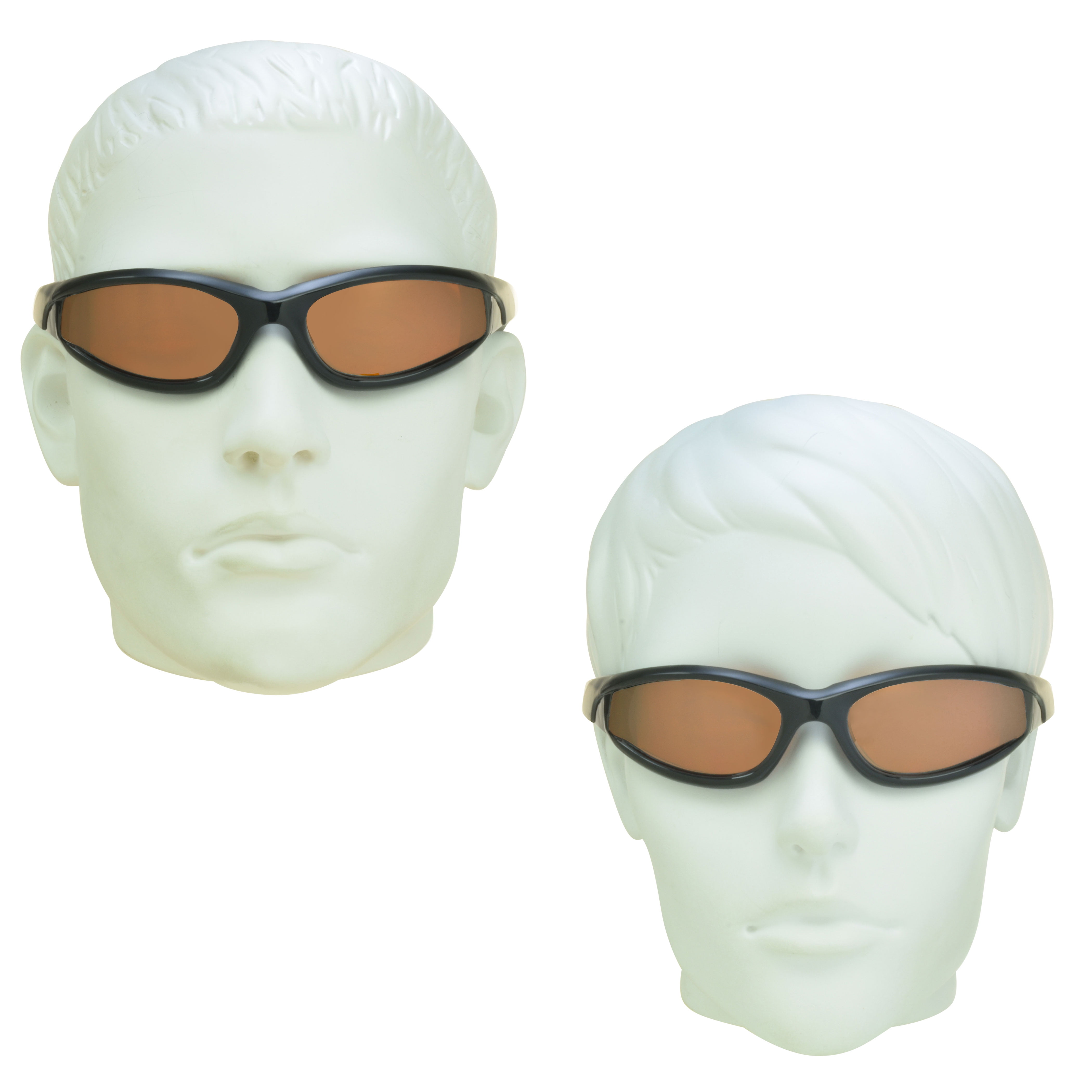 Bikershades Motorcycle Biker Day Night Safety Glasses Black Men Women HD & Clear