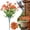 B, variant on Artificial Morning Glory Flowers Colorful Faux Floral Bush For Outdoor Porch Patio Garden Spring Summer Decor