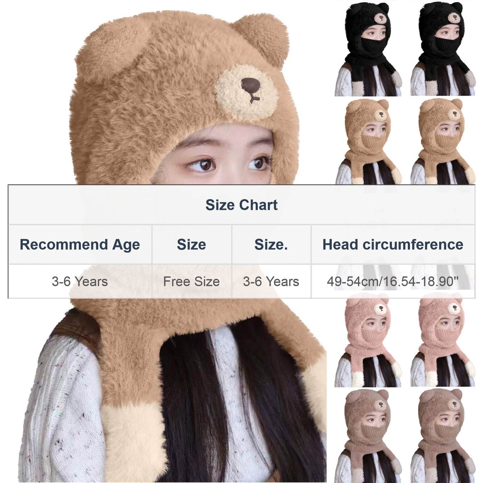 Ahabrexf Balaclava Ski Solid Color Single Layer Winter Warm Neck Protection Face Cover for Outdoor Sports Cycling